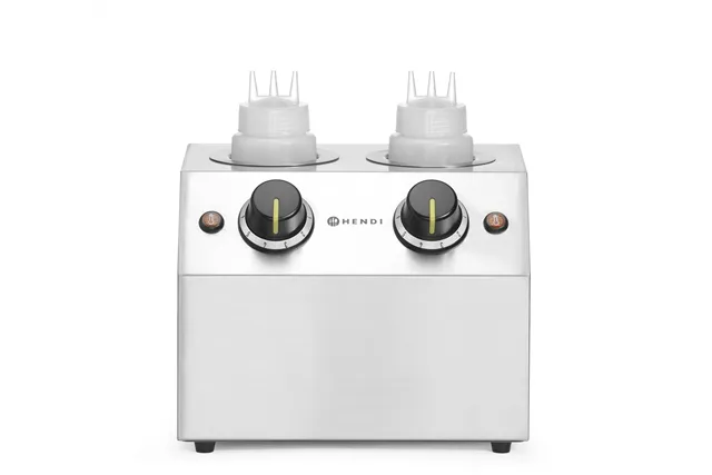 Podgrzewacz do sosów podwójny, 1,3L, 220-240V/400W, 270x223x282mm Hendi 201725