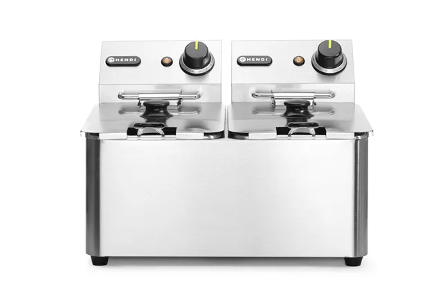 Frytownica 2×4l, Kitchen Line, 8L, 230V/6000W, 470x380x315mm Hendi 205846