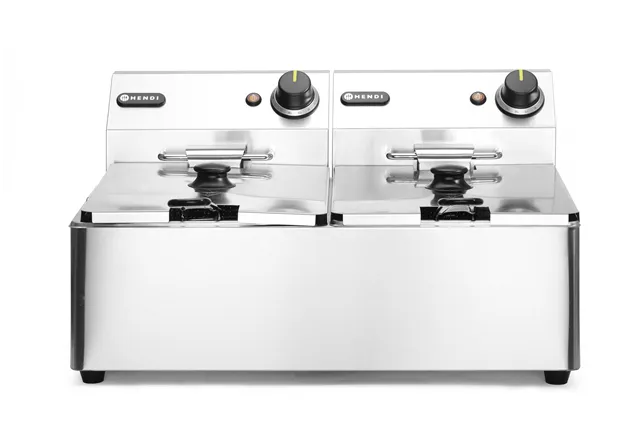 Frytownica 2×6l, Kitchen Line, 12L, 230V/6600W, 550x430x305mm Hendi 205853