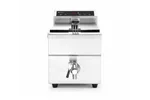 Frytownica indukcyjna z kranem spustowym, 8l, 8L, jasnoszary, 230V/3500W, 288x619x408mm Hendi 215012