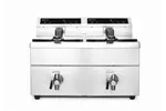 Frytownica indukcyjna z kranem spustowym, 2x8l, Profi Line, 16L, 230V/7000W, 577x609x410mm Hendi 215029