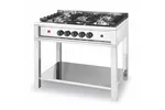 Kuchnia gazowa 5-palnikowa na podstawie otwartej, Kitchen Line, 14,3kW, 900x640x910mm Hendi 225806