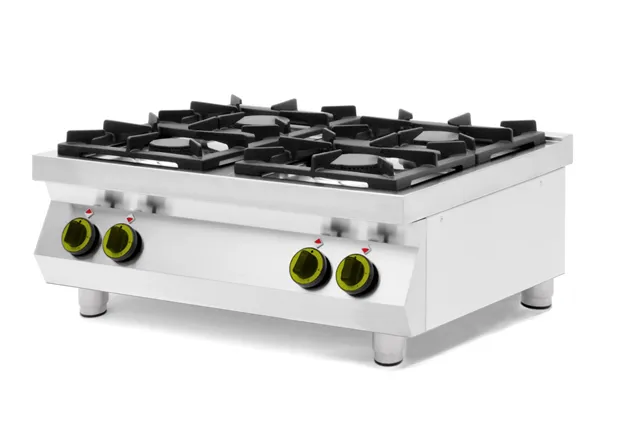 Kuchnia gazowa 4-palnikowa stołowa, Kitchen Line, 19kW, 800x700x310mm Hendi 227381