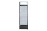 Lodówka barowa z podświetlanym panelem, 1-drzwiowa, 254L, czarny, 220-240V/250W, 578x605x1980mm Arktic 233788