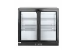 Lodówka barowa z podwójnymi drzwiami suwanymi, 158L, czarny, 220-240V/160W, 900x520x865mm Arktic 233917