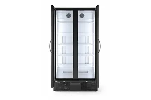 Lodówka barowa 2-drzwiowa, 384L, czarny, 220-240V/365W, 900x530x1820mm Arktic 233931