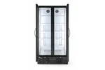 Lodówka barowa 2-drzwiowa, 384L, czarny, 220-240V/365W, 900x530x1820mm Arktic 233931