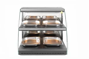 Witryna grzewcza nastawna kwarcowa, dwupoziomowa, 230V/560W, 650x485x630mm Hendi 233962