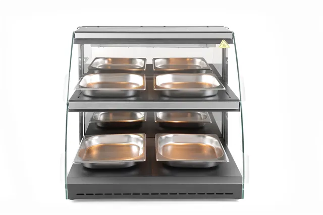 Witryna grzewcza nastawna kwarcowa, dwupoziomowa, 230V/560W, 650x485x630mm Hendi 233962