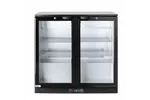 Lodówka barowa 2-drzwiowa, 158L, czarny, 220-240V/160W, 900x530x870mm Arktic 235829