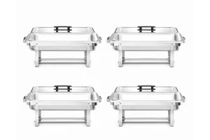 Podgrzewacz na pastę – zestaw 4 szt., GN 1/1, 7,5L, 600x355x305mm Hendi 238837