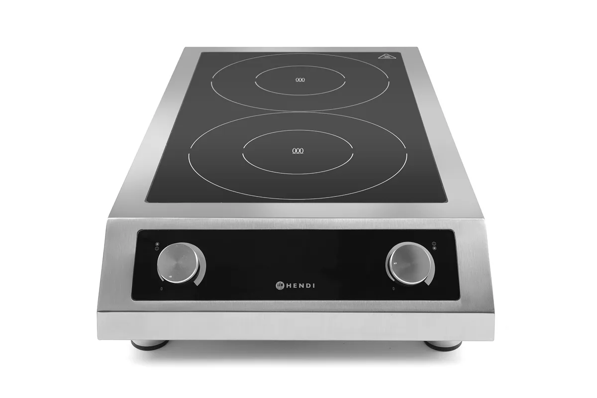 Kuchenka indukcyjna podwójna 7000, Profi Line, 400V/7000W, 405x700x145mm Hendi 239346