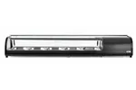 Witryna chłodnicza do sushi Pojemność: 5xGN1/2 (H)40mm – pojemniki w zestawie. czarny 220-240V/190W 1800x420x265mm Arktic 274040
