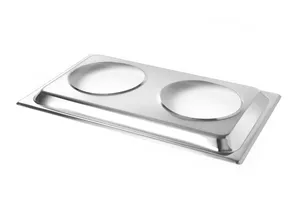 Adapter GN 1/1 na 2 wkłady do bemaru, Adapter, GN 1/1, 530x325x30mm Hendi 470930