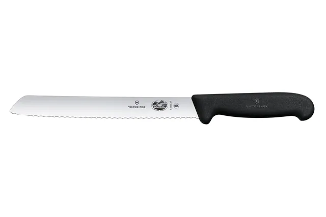 Nóż do chleba ząbkowanym ostrzem, czarny, 348mm Victorinox 5.2533.21
