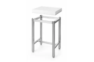 Kloc masarski z polietylenu z podstawą, 505656 + 505670, biały, 500x400x800mm Hendi 505687