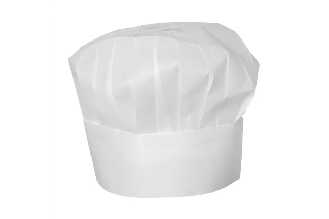 Czapka kucharska – zestaw 10 szt., biały, 10 szt., ⌀300x230mm Hendi 560044
