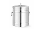 Pojemnik do lodu o podwójnych ściankach, 5L, srebrny, ⌀200x230mm BarUp 594704
