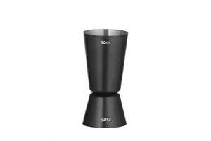 Jigger – miarka barmańska 25/50 ml, czarny, ⌀45x86mm BarUp 596647