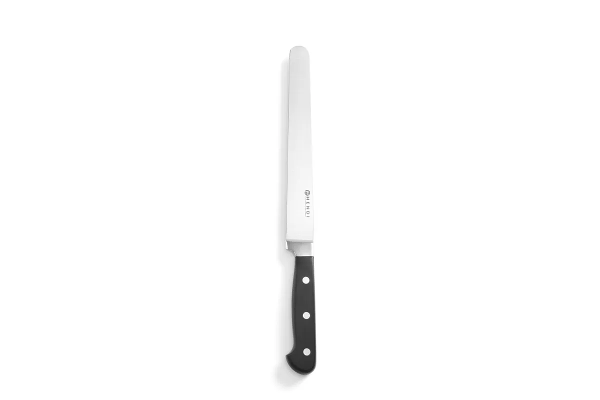 Nóż do szynki i łososia, Kitchen Line, czarny, 350mm Hendi 781326