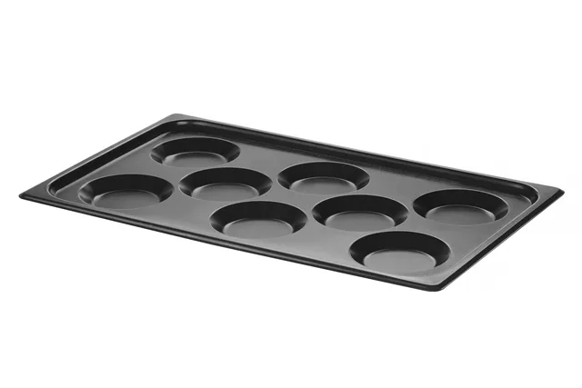 Blacha do jajek sadzonych, z powłoką nieprzywierającą CONVECTOMAT EGGPLATE, GN 1/1, czarny, 530x325x26mm Hendi 808856
