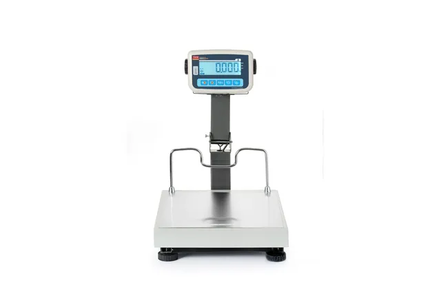 Waga platformowa LCD ze składanym wysięgnikiem i z legalizacją, seria EKO+, 60 kg, 350x400x522mm Tem BEK+C035X040060-KB
