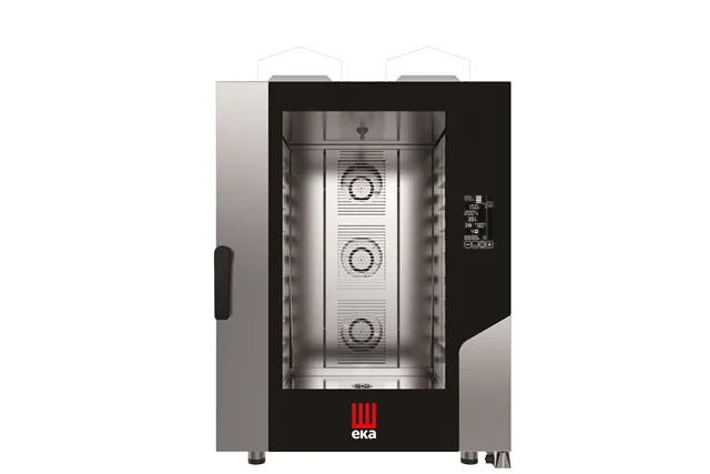 Piec konwekcyjno-parowy Millennial Black Mask Bakery 10×600×400mm gazowy 230V/700W 18kW 850x1035x1231mm Tecnoeka MKF1064GBM
