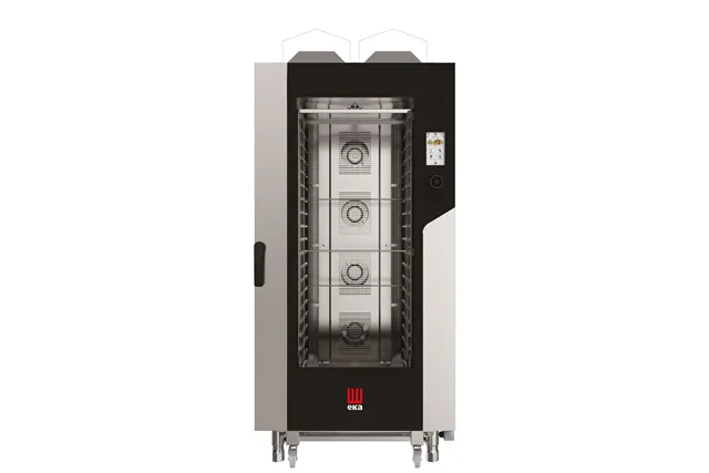 Piec konwekcyjno-parowy Millennial Touch Screen Gastro z myciem 20×GN1/1 gazowy 30000kW 930x1162x1954mm Tecnoeka MKF2011GTS