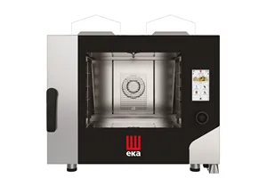 Piec konwekcyjno-parowy Millennial Touch Screen Bakery z myciem 4× 600×400mm gazowy 9300kW 850x1035x800mm Tecnoeka MKF464GTS