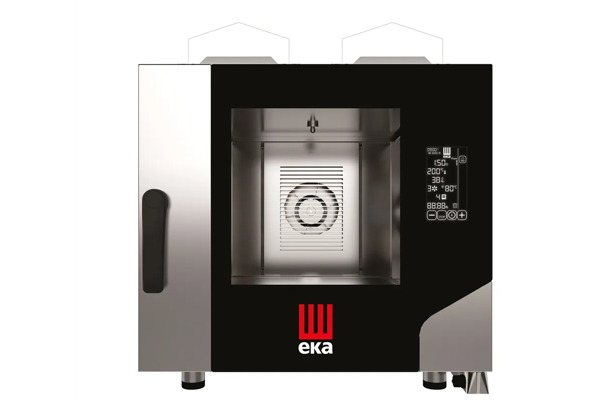 Piec konwekcyjno-parowy Millennial Black Mask Gastro 5×GN1/1  gazowy 230V/300W 9300kW 730x849x801mm Tecnoeka MKF511GBM