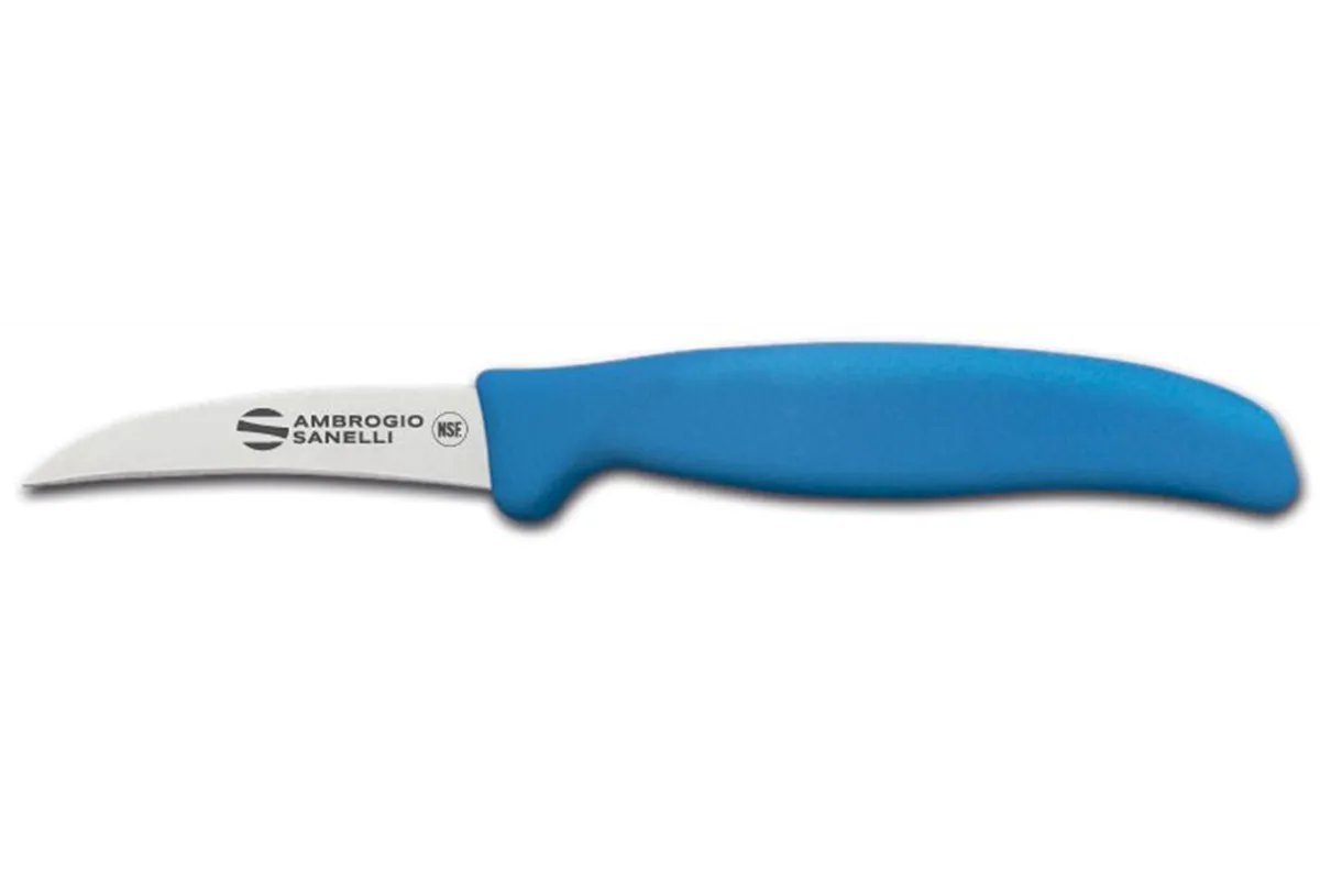 Nóż do warzyw Supra Colore, zakrzywione ostrze, niebieski, 190mm Ambrogio Sanelli S691.007L