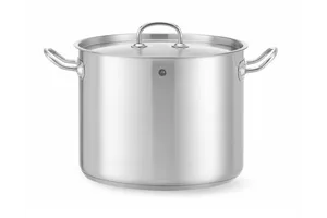 Garnek wysoki z pokrywką, Kitchen Line, 13,5L, ⌀280x220mm Hendi 837405
