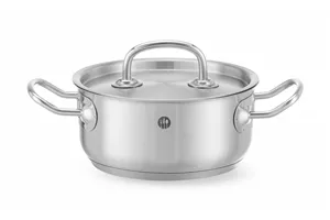 Garnek niski z pokrywą, Kitchen Line, 1,5L, ⌀160x75mm Hendi 836002