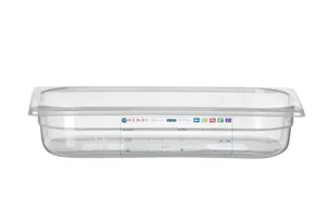 Pojemnik GN 1/3 HACCP, GN 1/3, 2,5L, transparentny, 325x176x65mm Hendi 880289