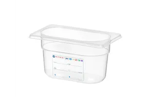 Pojemnik GN 1/9 HACCP, GN 1/9, 0,9L, transparentny, 176x108x100mm Hendi 880555