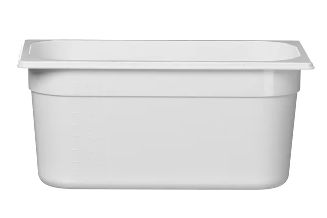 Pojemnik GN 1/3 z białego poliwęglanu, GN 1/3, 5,7L, biały, 325x176x150mm Hendi 862568