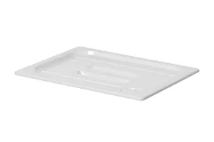 Pokrywka do pojemników GN z białego poliwęglanu, GN 1/2, biały, 265x325mm Hendi 862964