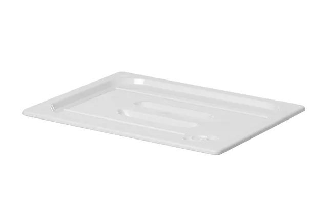 Pokrywka do pojemników GN z białego poliwęglanu, GN 1/2, biały, 265x325mm Hendi 862964
