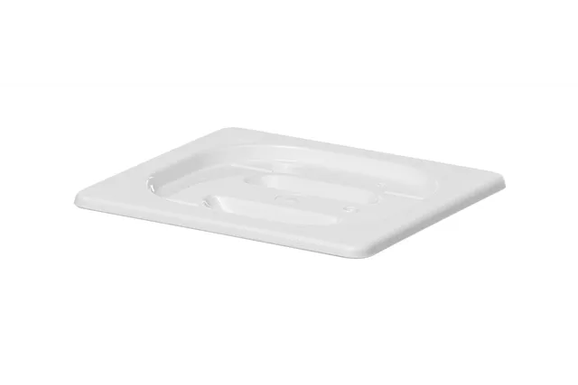 Pokrywka do pojemników GN z białego poliwęglanu, GN 1/6, biały, 176x162mm Hendi 862995