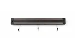 Listwa magnetyczna z haczykami, 3, czarny, 340mm Hendi 820209