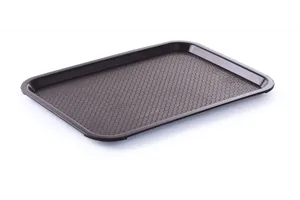 Taca z polipropylenu Fast Food duża, brązowy, 350x450x20mm Hendi 878842