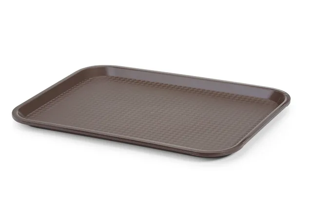 Taca z polipropylenu Fast Food średnia, brązowy, 305x415x20mm Hendi 878941