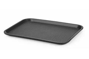 Taca z polipropylenu Fast Food średnia, czarny, 305x415x20mm Hendi 878958