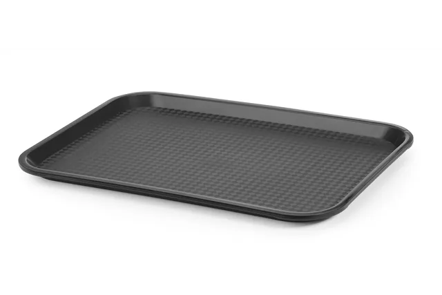 Taca z polipropylenu Fast Food średnia, czarny, 305x415x20mm Hendi 878958