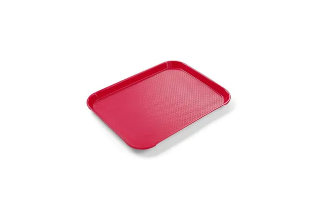 Taca z polipropylenu Fast Food mała, czerwony, 265x345x20mm Hendi 878712