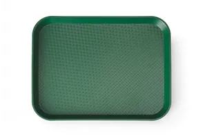Taca z polipropylenu Fast Food mała, zielony, 265x345x20mm Hendi 878736