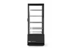 Witryna chłodnicza nastawna, 98l, czarny, 230V/210W, 444x397x1100mm Arktic 233269