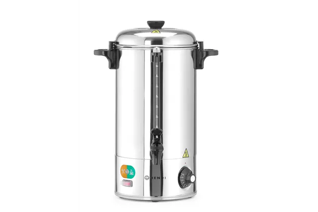 Warnik do wody o pojedynczych ściankach, 9L, srebrny, 230V/2200W, 370x332x472mm Hendi 209882
