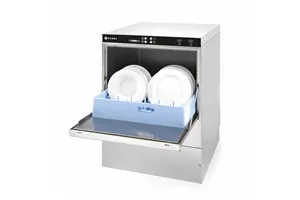 Zmywarka do naczyń 50x50 – sterowana elektromechanicznie, z dozownikiem detergentu, 400V/6600W, 570x600x830mm Hendi 233030