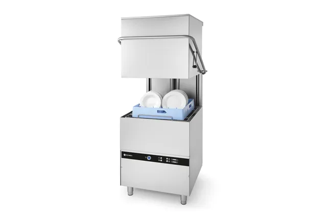 Zmywarka kapturowa 50x50 – sterowana elektromechanicznie, 400V/8600W, 745x900x1406mm Hendi 230312